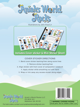 Load image into Gallery viewer, Aniah&#39;s World Rocks Affirmation Book Cover Sticker &amp; Mini Stickers
